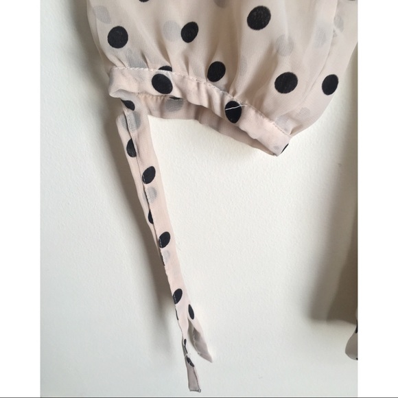 Roz & Ali extra large ivory top w/black polka dots - Picture 2 of 8